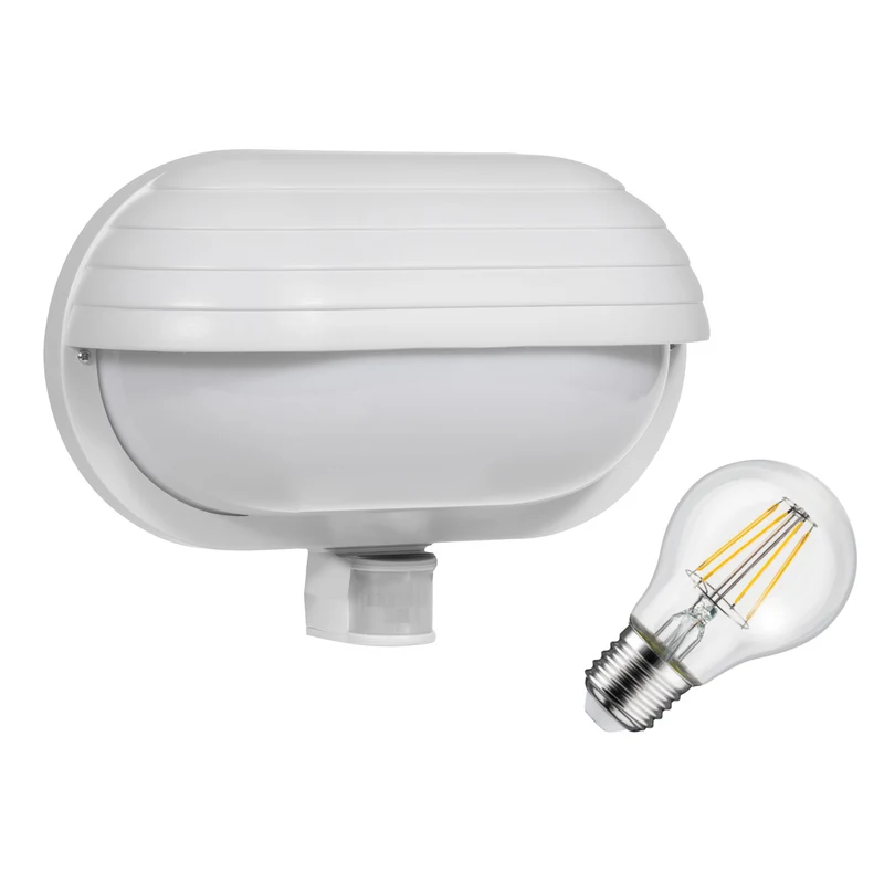 Maclean wandarmatuur, met PIR sensor, max. 60W, 180°, MCE33 W + LED 8W
