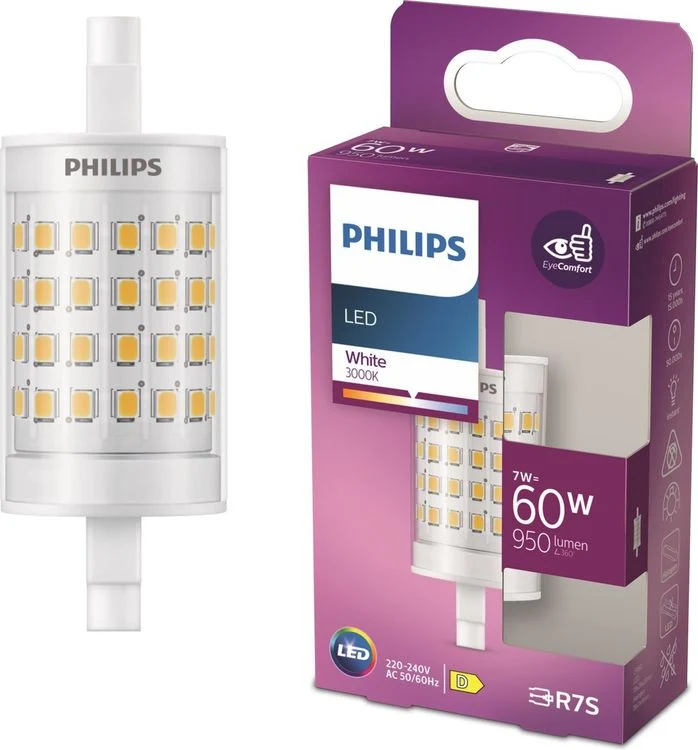 Philips LED rond R7S helder wit 60W 950LM