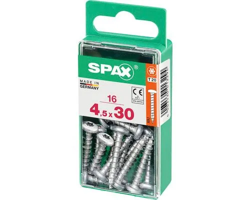 Spax schroef T-star plus bolkop 4,5x30mm 16st