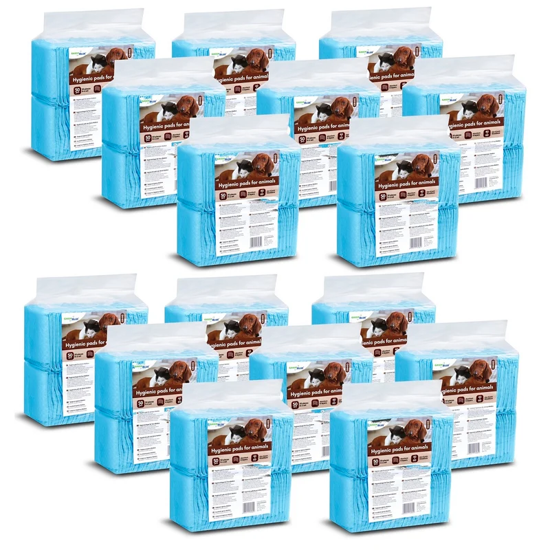 GreenBlue hygiënepads/kattenmatten voor huisdieren, om te leren plassen, 60x40cm, 800st, GB495
