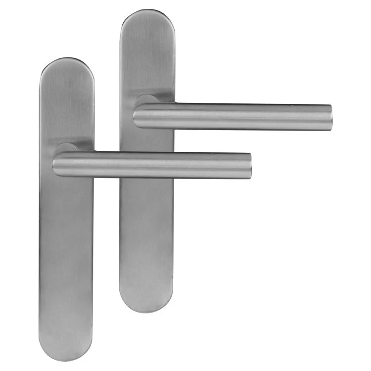 Differnz Amsterdam deurkruk blindschild mat chroom ovaal RVS