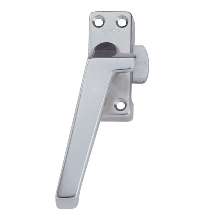 AXA raamsluiting met drukknop linksdraaiend aluminium wit