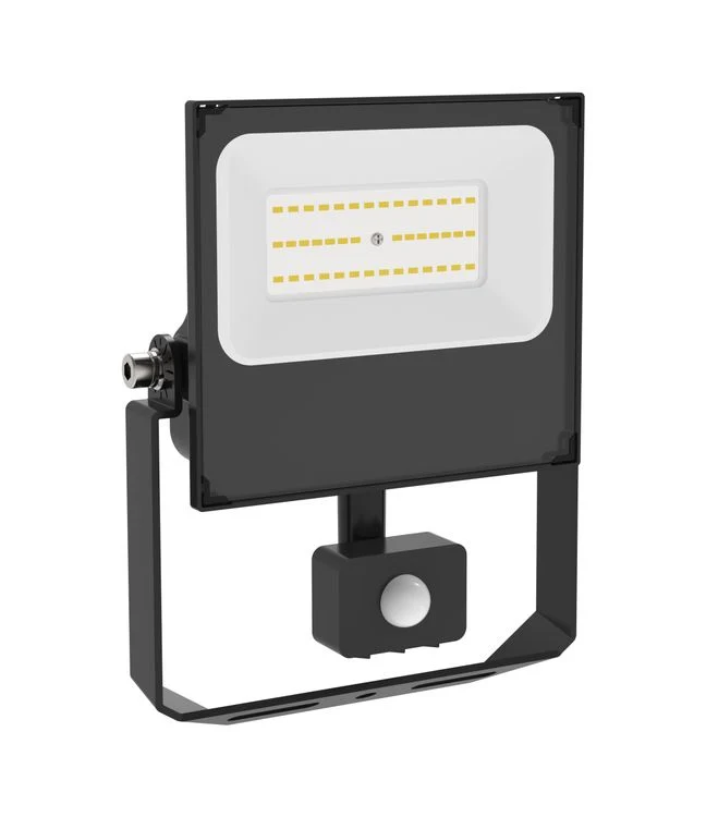 Led's Light LED buitenlamp Premium breedstraler met sensor 30W zwart