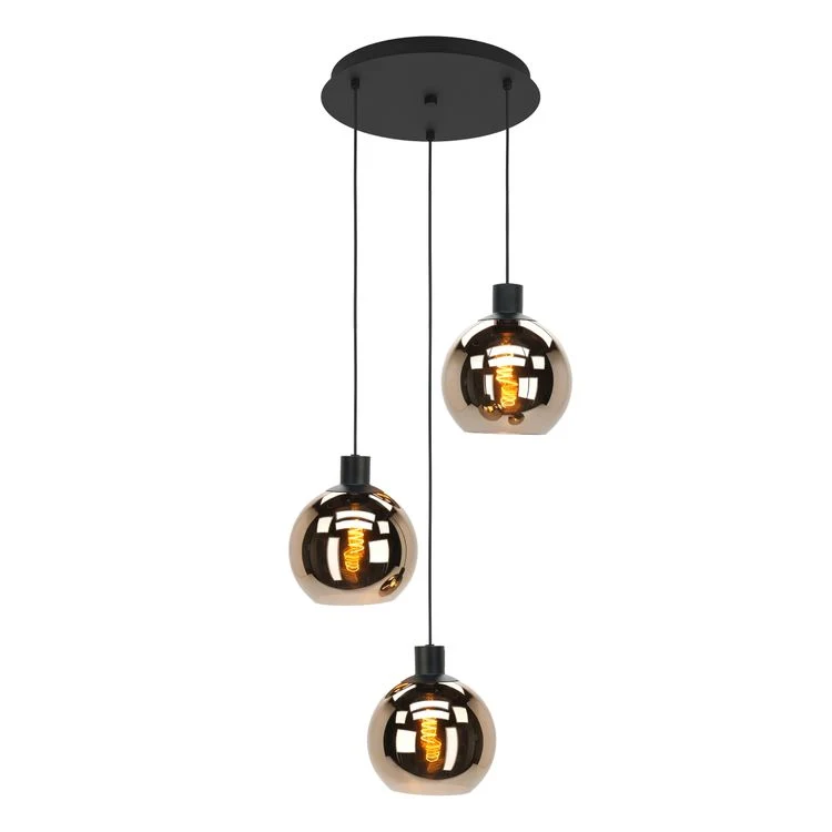 Eglo hanglamp Cesenatico ⌀45,5cm 3-lichts E27 koper