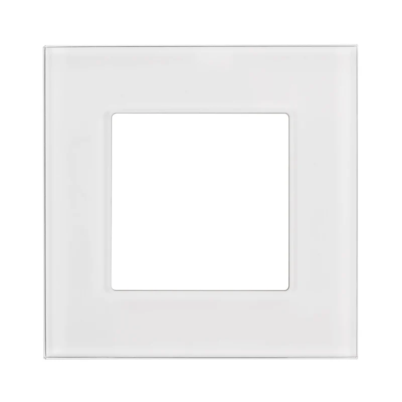 Maclean - Glazen frame voor contactdoos - Modulaire wandcontactdoos Inbouw wandcontactdoos Inbouw (glasraam voor wandcontactdoos, wit)