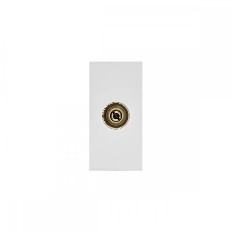 Maclean MCE726W Kabel-tv-aansluiting Modulaire wandcontactdoos zonder frame Inbouwcontactdoos Wandcontactdoos Inbouw Wit