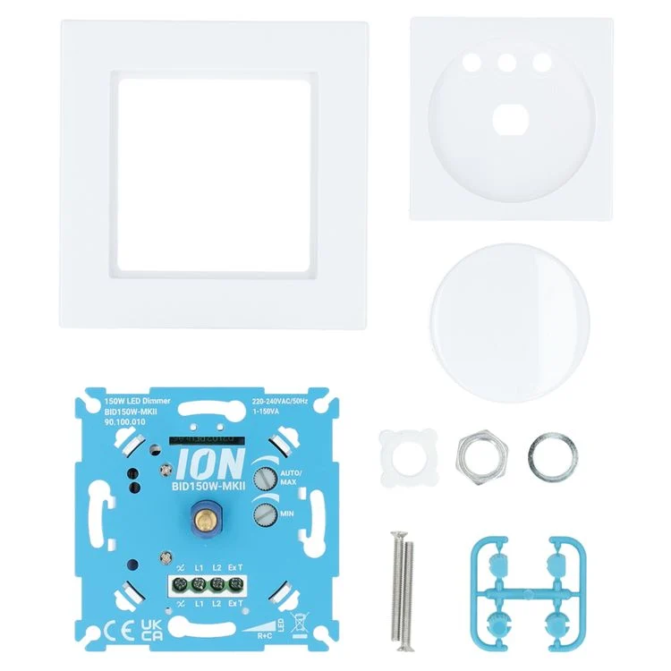 QlinQ inbouw leddimmer zwart 150W