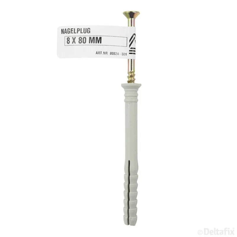 Deltafix nagelplug 8 mm nylon 8x80mm