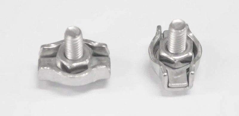 Deltafix staaldraadklem simplex 2mm RVS 2st