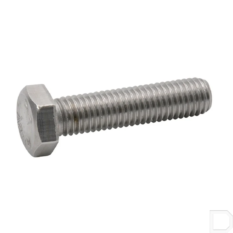 Deltafix zeskanttapbout RVS M8x40mm