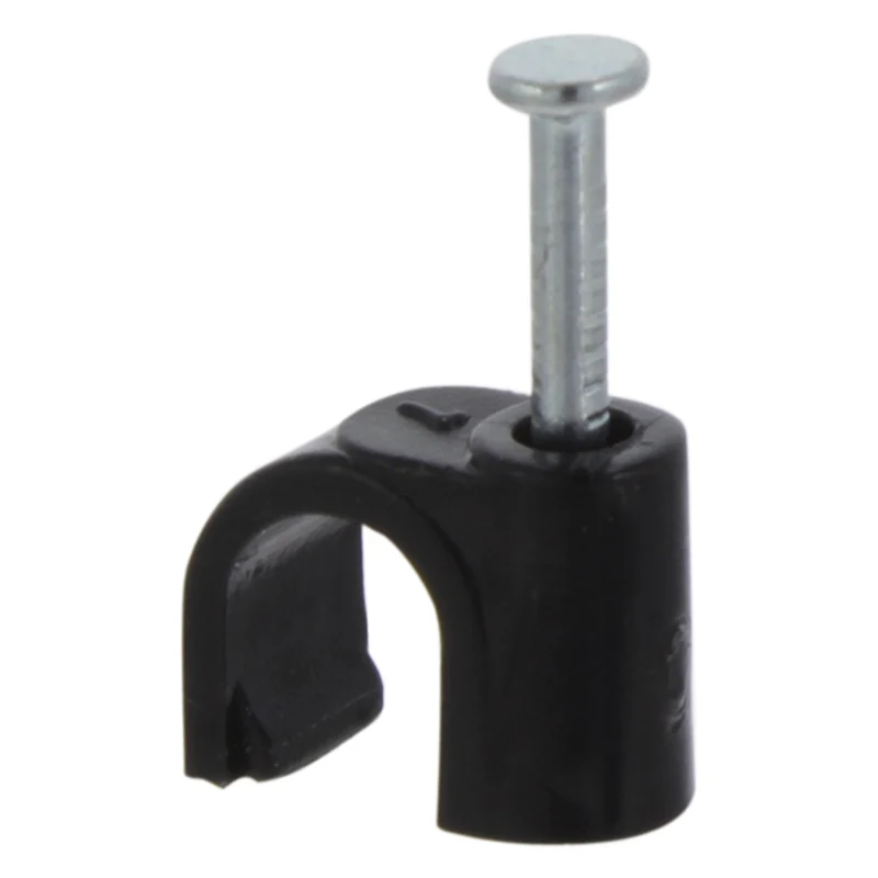Q-Link kabelclip rond 7mm zwart 20 stuks