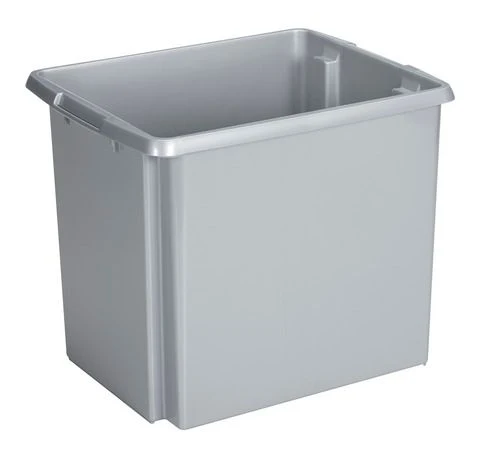 Sunware Nesta opbergbox 45L kunststof zilver 1-vaks