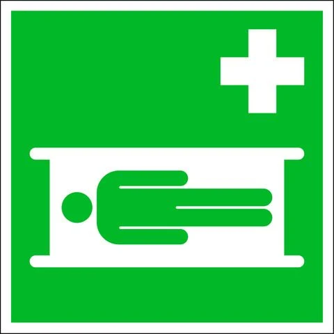Pickup pictogram brancard 150x150mm