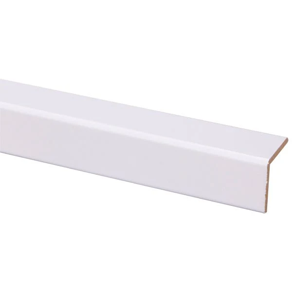 Zelfklevende buitenhoek MDF wit 3,3x3,3 2,6m