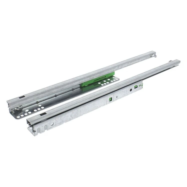 Ladegeleider push to open chroom 40cm 2st