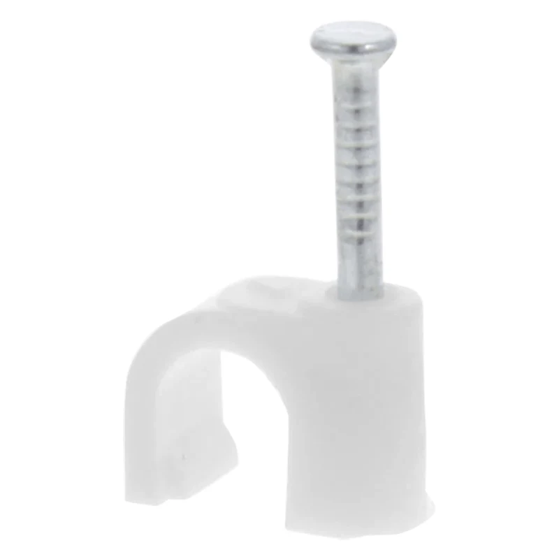Q-Link kabelclip rond wit 7mm 50 stuks