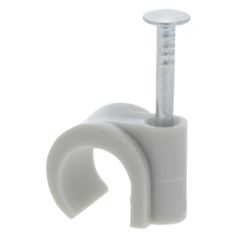 Q-Link kabelclip rond 8-10mm grijs 50 stuks