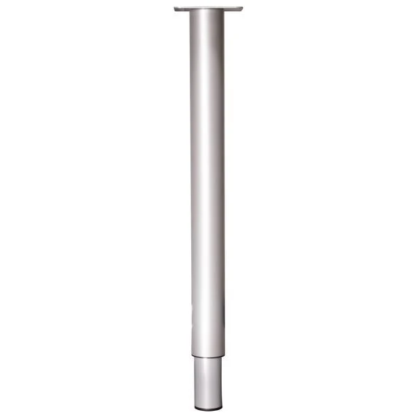 Meubelpoot rond aluminium zilver ⌀6x70-110cm
