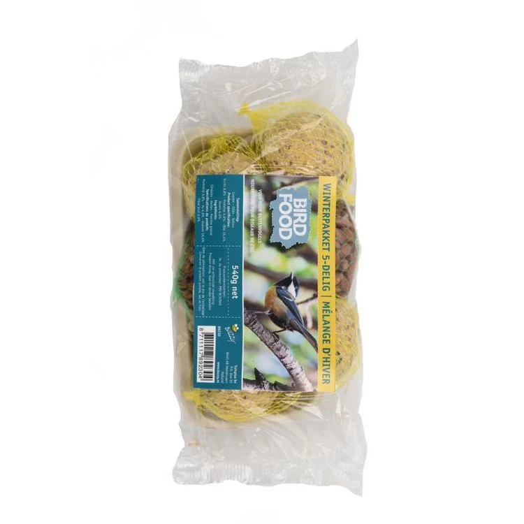 Buzzy Birds winterpakket voor vogel 540gr 5-dlg