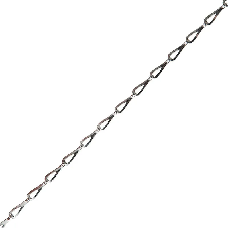Deltafix patentketting 0,35mm vermessingd metaal per meter