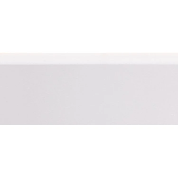 Muurplint MDF gegrond wit 244x5,5x1,2cm