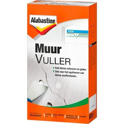 Alabastine muurvuller wit 500gr
