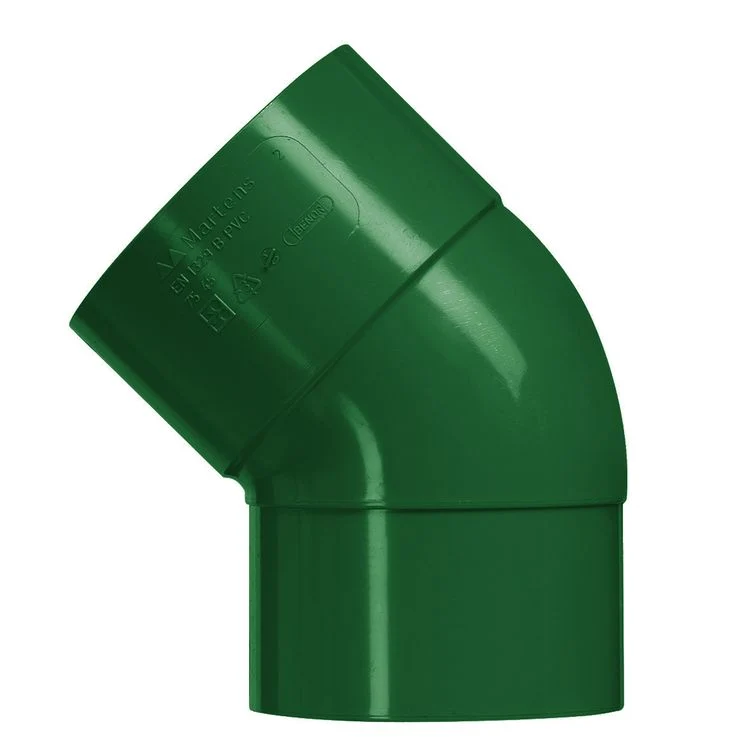Bocht 45º HWA 1xlijmmof groen 80mm