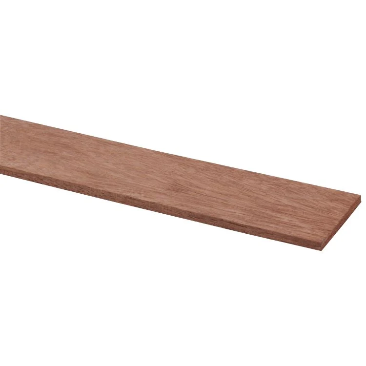 Meranti (hardhout) schaaflat geschaafd, geschuurd 4x43mm 2,4m