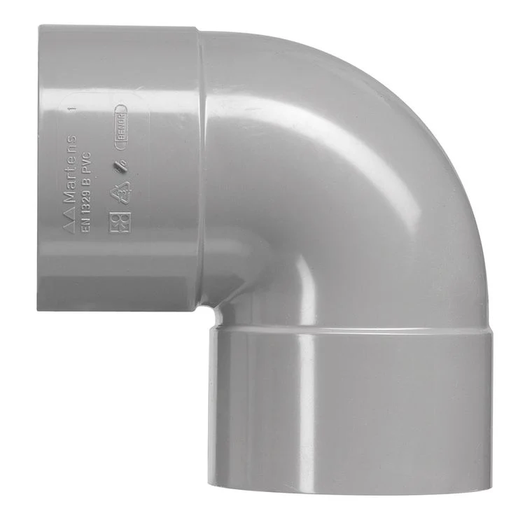 PVC bocht 90º 2xlijmmof 75mm