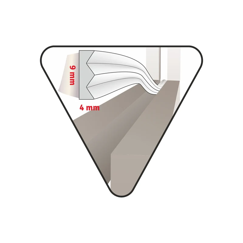 Deltafix tochtstrip e-profiel E-profiel wit 6m