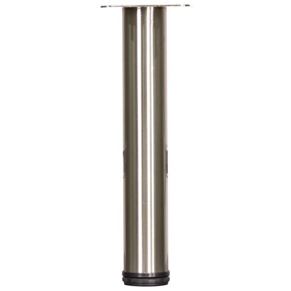 Meubelpoot rond RVS zilver ⌀6x37cm