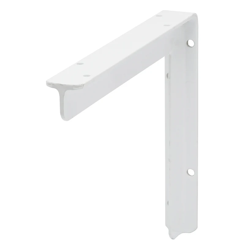 Duraline plankdrager enkel staal wit 25x30cm