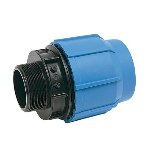 Martens klemkoppeling hoge druk PVC 20x3/4" buitendraad
