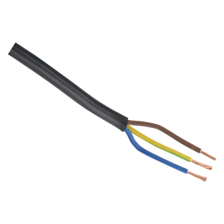 Huishoudsnoer vmvs 0,75 qm zwart 5m