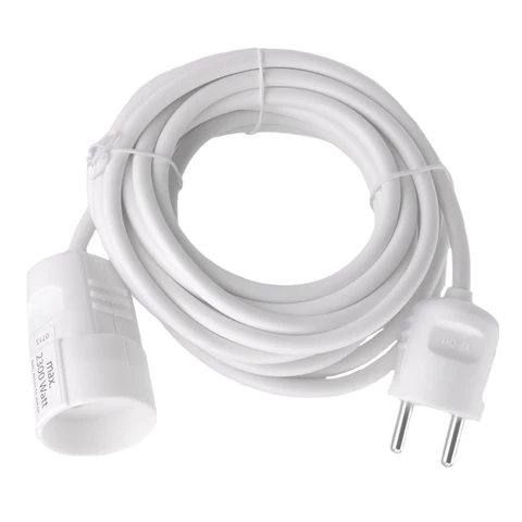 Q-Link verlengsnoer 2x1mm wit 5m