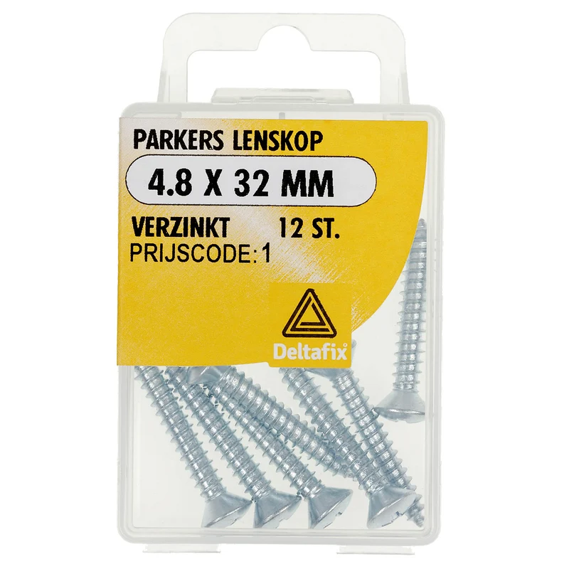 Deltafix plaatschroef philips kop lenskop 4,8x32mm 12st