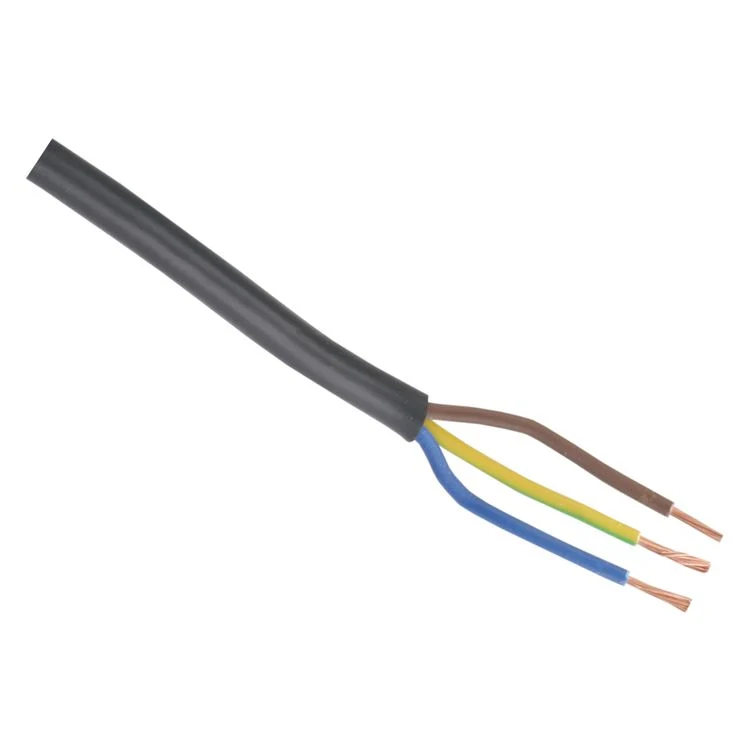 Huishoudsnoer 1,0 qm zwart 5m