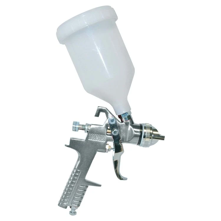 Stanley pneumatische verfspuit met reservoir met bovenbeker 600ml