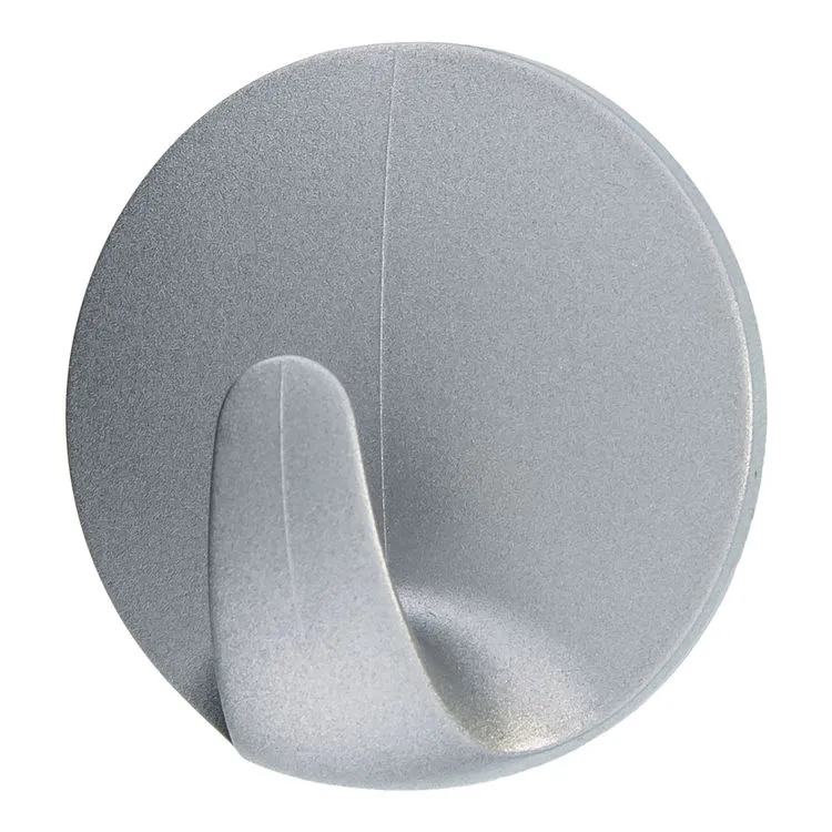 Tesa Powerstrips haak small rond kunststof dubbel mat chroom 3st