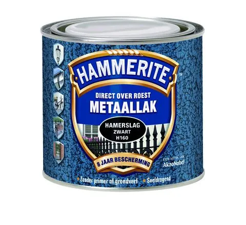 Hammerite metaallak hamerslag H128 donkerblauw 250ml