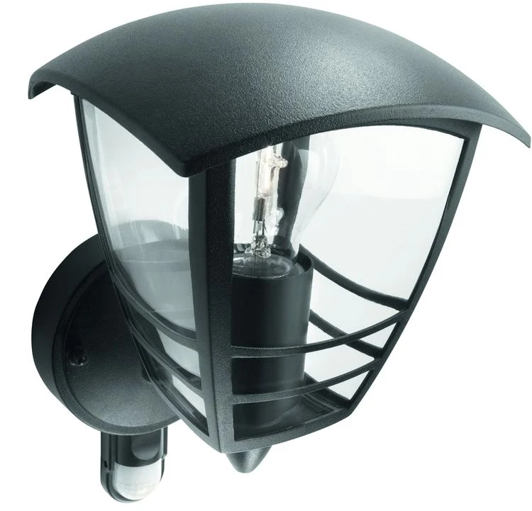 Philips myGarden LED buiten wandlamp Creek dimbaar met sensor zwart