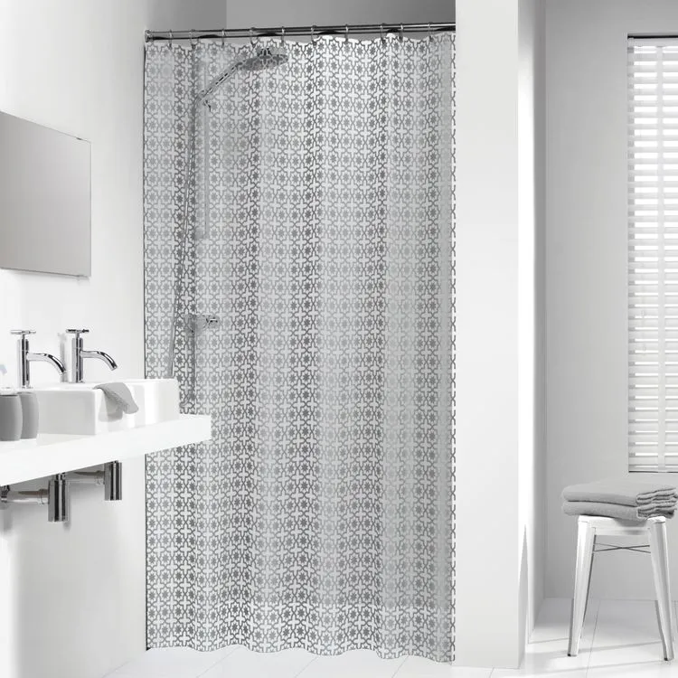 Sealskin douchegordijn Hammam oosters zilver 180x200cm