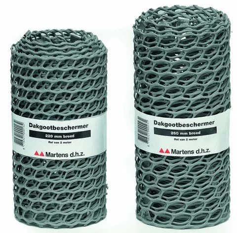 Martens gootbescherming flexibel 100mm kunststof, metaal grijs