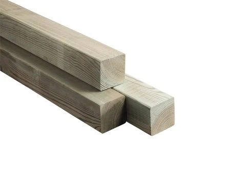 Paal vierkant haaks geschaafd celfix naaldhout 6,8x6,8x180cm