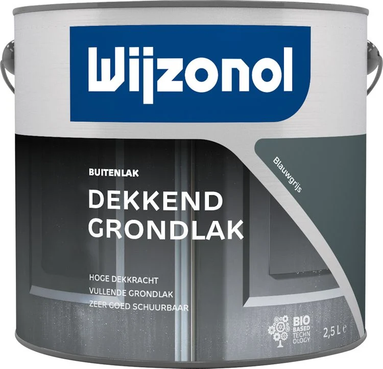 Wijzonol RM grondverf zijdeglans T55 blauwgrijs 2,5L