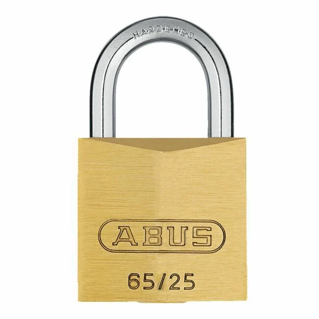 Abus cilinderhangslot 65/25 C messing 25x25x12mm