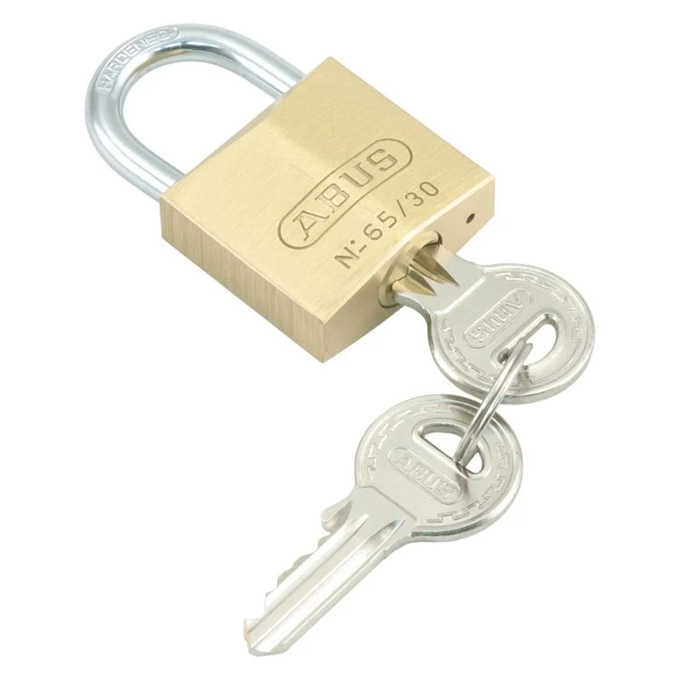 Abus cilinderhangslot 65/40 C messing 40x34x15mm