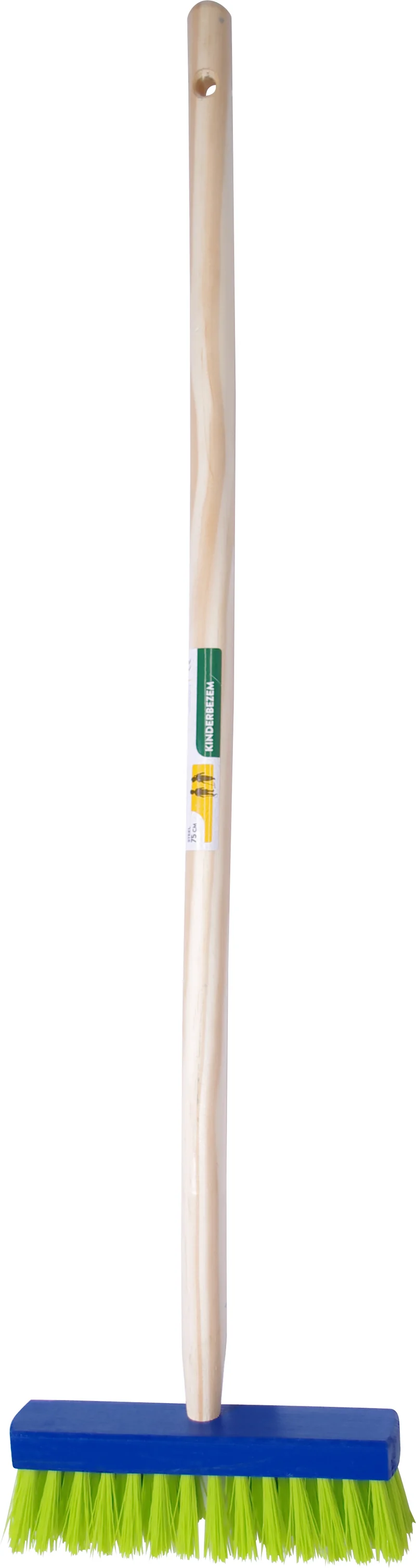 Hendrik Jan kinderbezem met steel 75cm